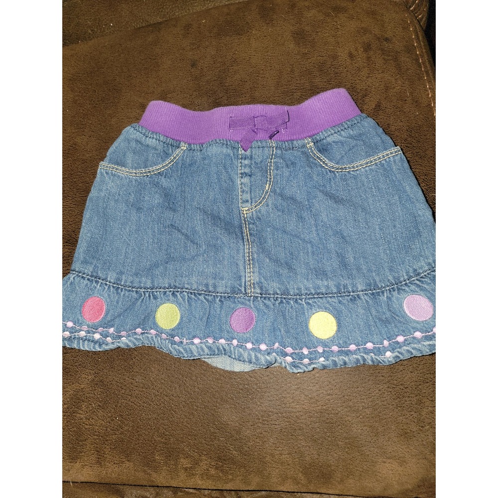 Gymboree mousing around denim jeans skirt size 3t
